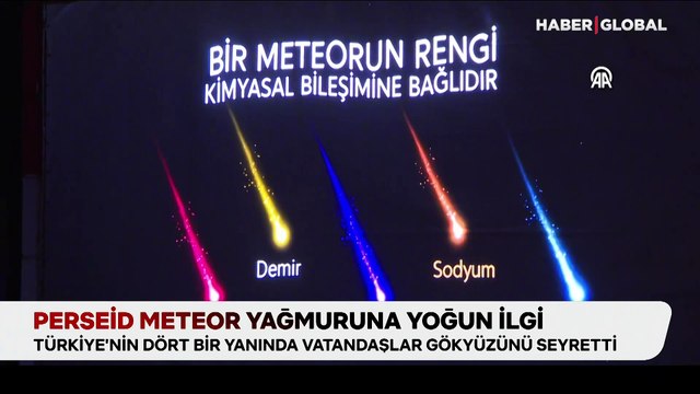 Perseid meteor yağmuru yoğun ilgi