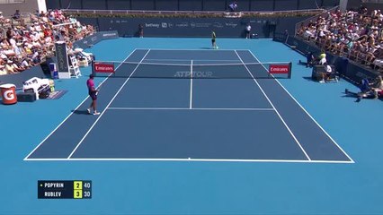 Cincinnati - Rublev sort vainqueur d'une grosse bataille face à Popyrin