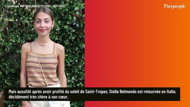 Après avoir profité du soleil de Saint-Tropez avec sa nièce Annabelle, Stella Belmondo s'est envolée pour un pays qui a compté pour son père