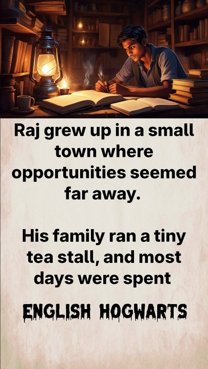 An inspirational story of A young boy Through English