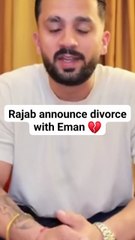 Rajab announce divorce #rajabfamily #rajabfamilyvlogs #reelschallengereelschallenge