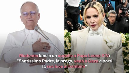 L'appello di Madonna a papa Leone XIV: «Vada a Gaza, salvi i bambini»