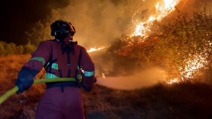 Así trabaja la UME en los fuegos de León