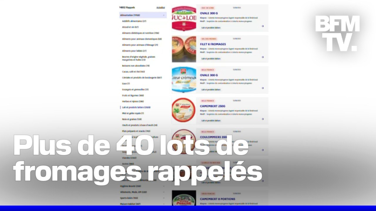 Des fromages au lait de vache pasteurisé rappelés après deux décès dus à la listériose