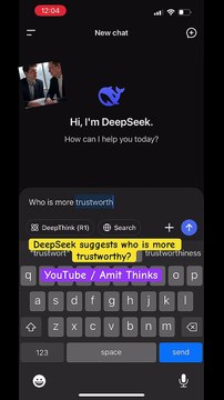 Elon Musk vs Sam Altman ? DeepSeek replies #shorts