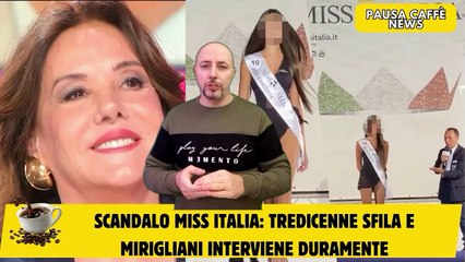 Scandalo Miss Italia tredicenne sfila e Mirigliani interviene duramente