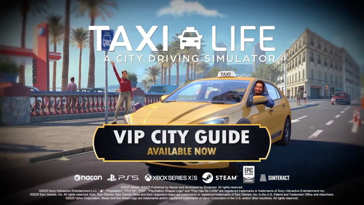 Taxi Life A City Driving Simulator Official VIP City Guide DLC Update Trailer