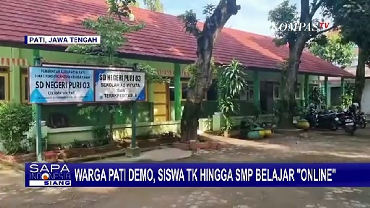 Sunyi! Suasana TK-SMP di Pati Kala Demo Tuntut Bupati Sudewo Mundur, Siswa Belajar dari Rumah