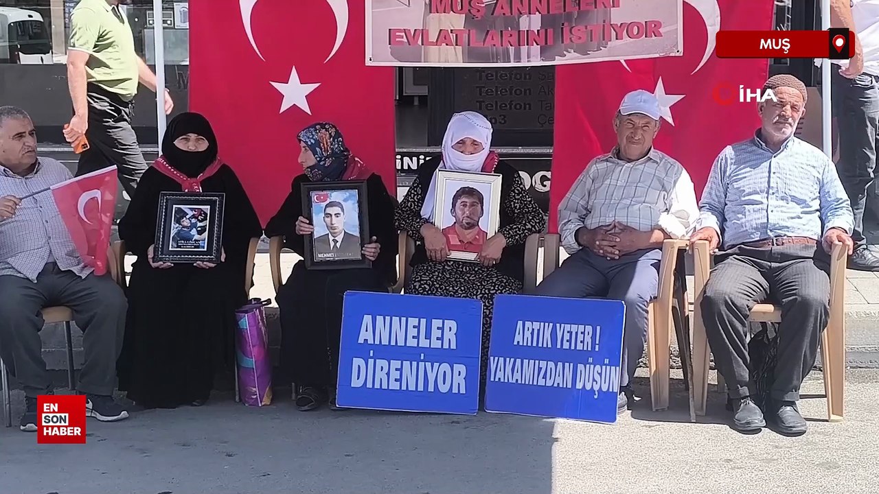 Muş'ta evlat nöbetinde umutlar "Terörsüz Türkiye" ile arttı
