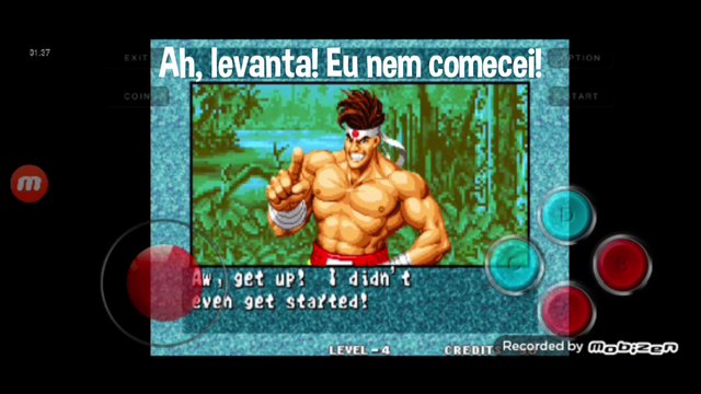 Fatal Fury 3 Geese Howard vs Joe Higashi fala de vitória do Joe Higashi em português