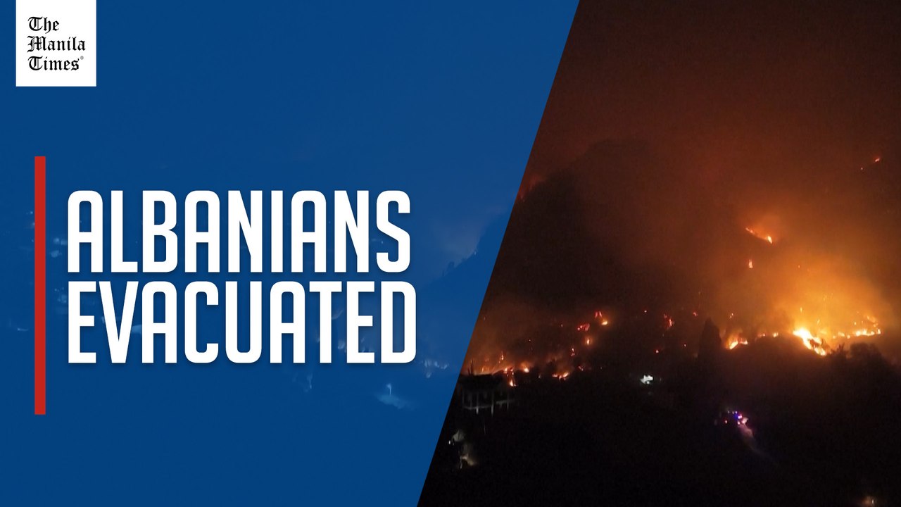 Wildfires encircle Albanian town of Delvina, prompting evacuations