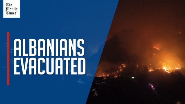 Wildfires encircle Albanian town of Delvina, prompting evacuations