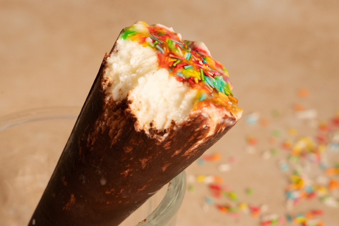 Conos de helado caseros con 4 ingredientes ¡y sin azúcar!