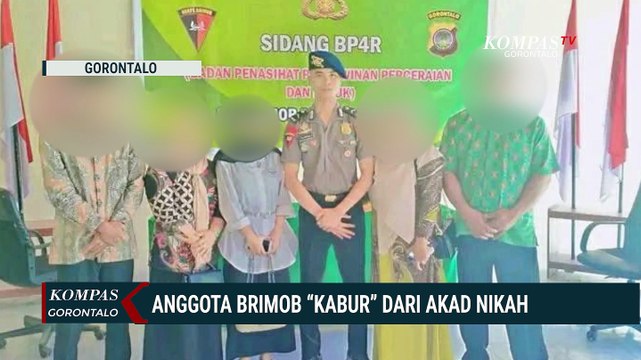 Kabur Jelang Akad Nikah, Anggota Brimob Polda Gorontalo Terancam Sanksi Disiplin
