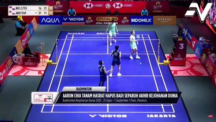 Aaron Chia tanam hasrat hapus badi separuh akhir Kejohanan Dunia