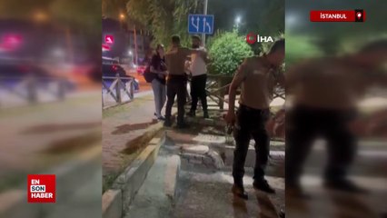 İstanbul'da aracın kaputuna yatıp kalkmadı