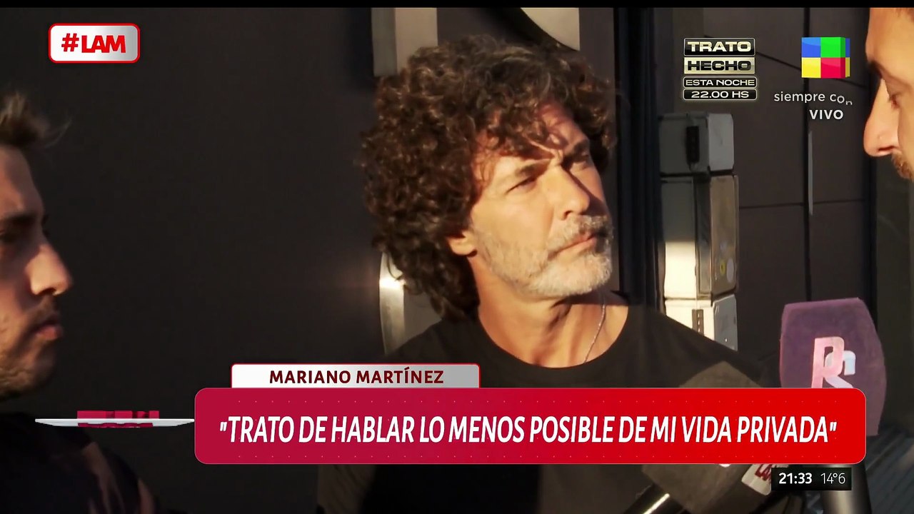 La incómoda reacción de Mariano Martínez cuando le preguntaron por Lali Espósito