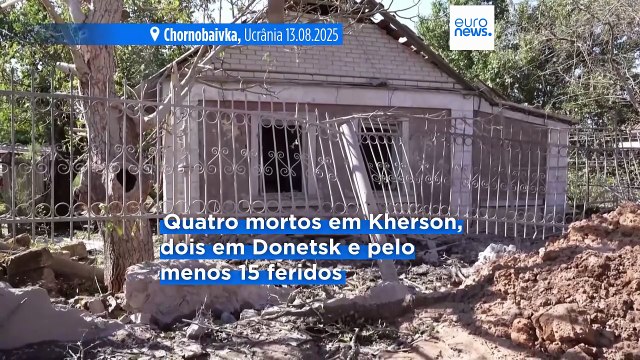 Ataques russos com mísseis e drones na Ucrânia matam pelo menos seis pessoas