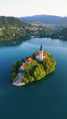 Île de bled en Slovénie