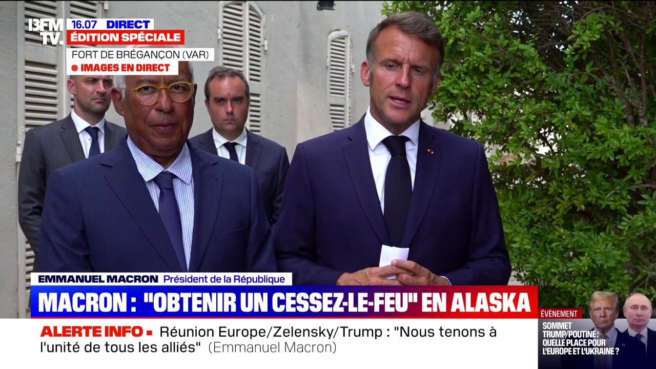 Emmanuel Macron annonce que Donald Trump "va se battre pour obtenir une trilatérale" entre les Etats-Unis, l'Ukraine et la Russie