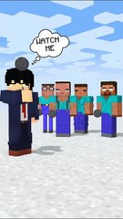 I helped Herobrine in Minecraft