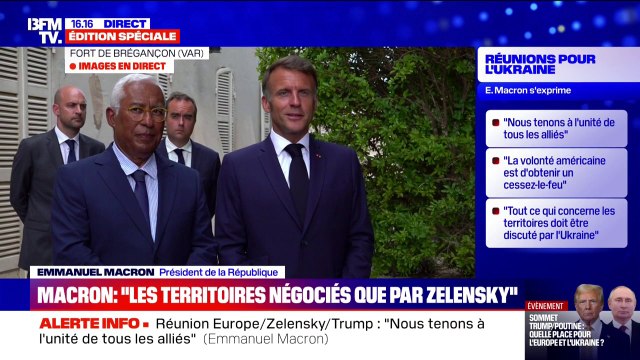 Emmanuel Macron: Nous avons pris un nouveau paquet de sanctions contre la Russie, nous en préparons un autre