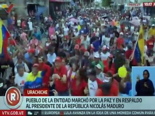 Con alegría y compromiso pueblo yaracuyano marchó en respaldo al pdte. Nicolás Maduro