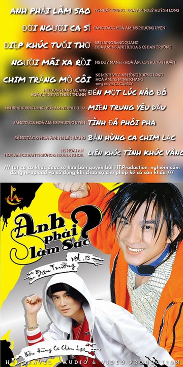 Album CD Đan Trường Vol.13 - Anh Phải Làm Sao (2005)