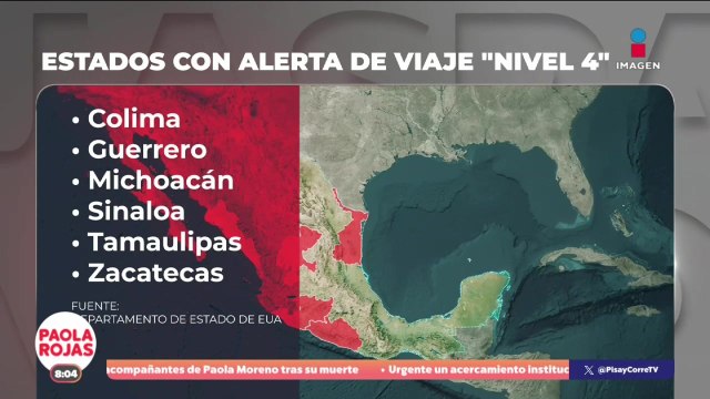 EUA emite alerta por riesgo de terrorismo en México | DPC con Paola Rojas