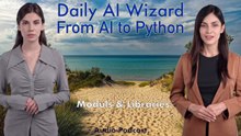 Day 38 Audio-Podcast: Python Modules and Libraries – Beginner’s Guide for AI Coding | #DailyAIWizard