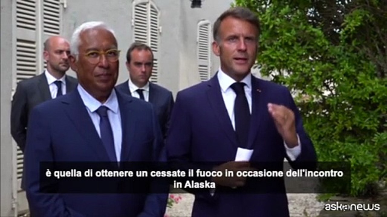 Macron: Trump vuole il "cessate il fuoco" all'incontro con Putin