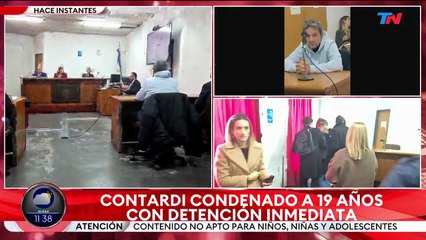 Así fue el momento de lectura de la sentencia para Claudio Contardi