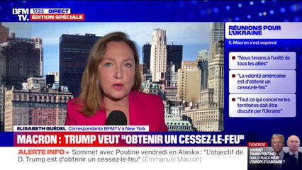 Sommet Trump/Poutine: la Maison-Blanche veut "obtenir un cessez-le-feu", selon Emmanuel Macron