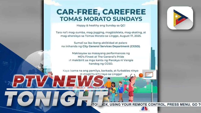 QC LGU urges public to take part in Car-Free, Care-Free T. Morato Sundays
