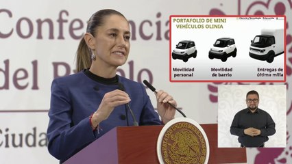 Claudia Sheinbaum confirma que Olinia, el primer vehículo eléctrico nacional, estará listo en 2026