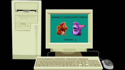 Barney's Associates Error on Windows 98 Desktop