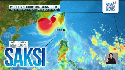 Pag-ulan sa ilang bahagi bansa, posible kahit nasa labas na sa PAR ang Bagyong Gorio | Saksi