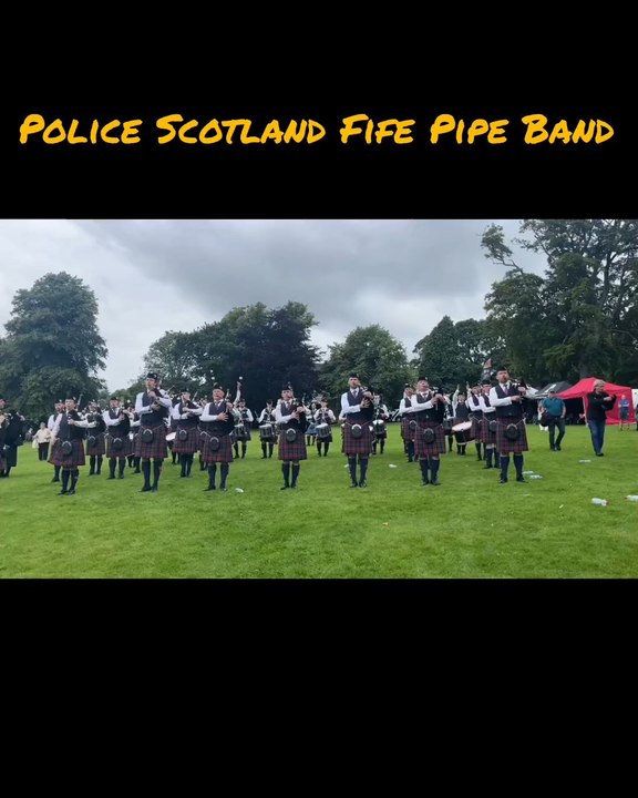 Police Scotland Fife march to the line - Scottish Championships 2025