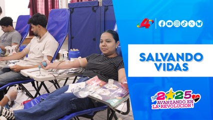 Estudiantes UNAN Managua se unen en jornada de donación de sangre para salvar vidas