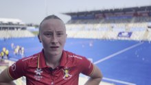 Euro de hockey : interview de Charlotte Englebert après la qualification en demi-finales