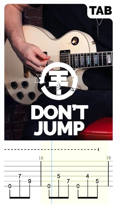 Tokio Hotel - Don't Jump (Guitar Tab)
