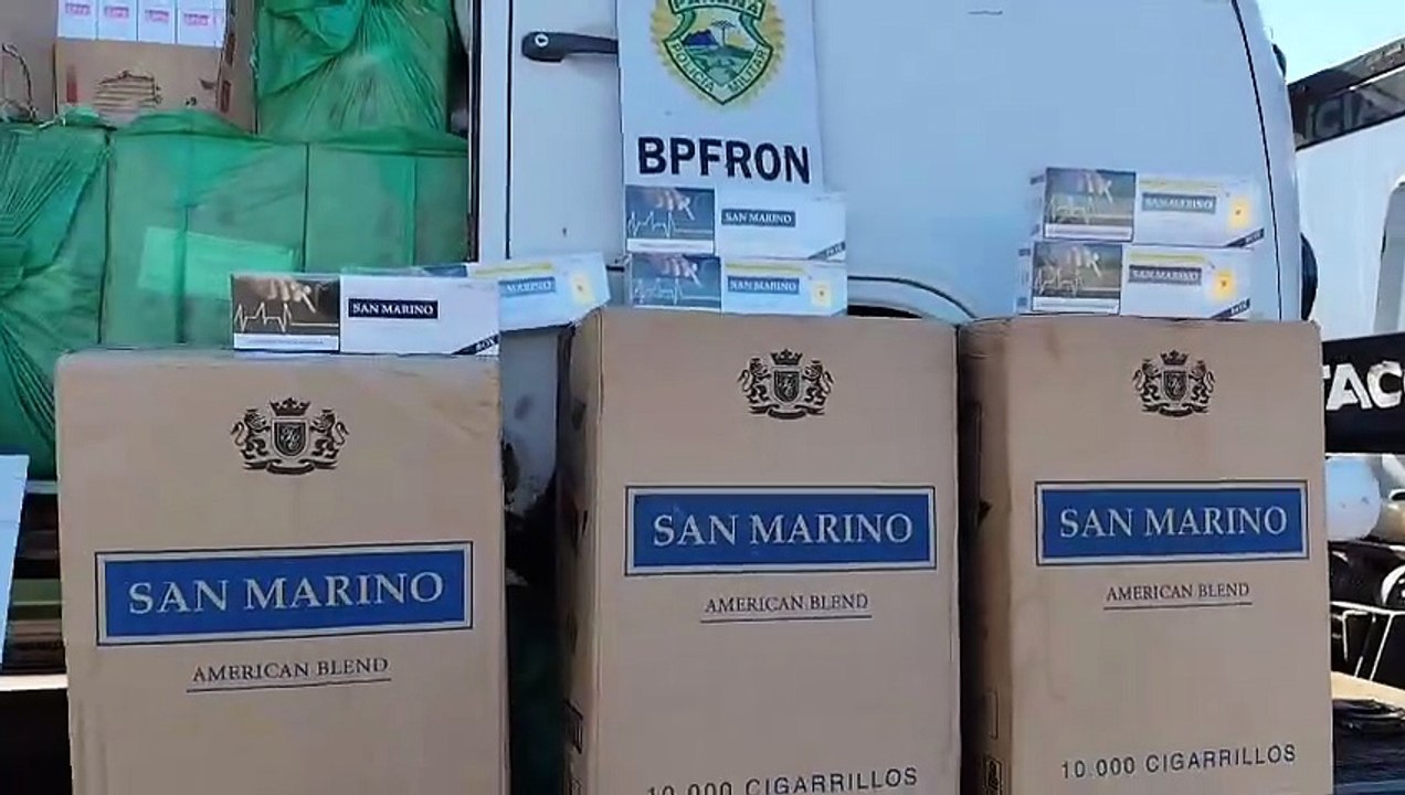 Perobal: Kombi com carga de cigarros contrabandeados é apreendida na zona rural