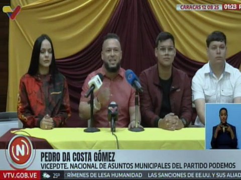 Partido Podemos rechaza amenazas del imperio estadounidense contra el pdte. Nicolás Maduro