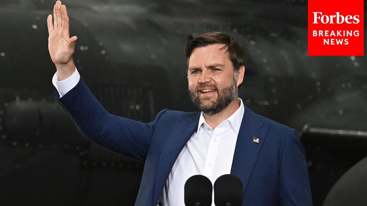 JD Vance Speaks To U.S. Troops Stationed At Royal Air Force Base In Fairford, England