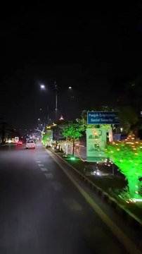 Beautiful Night View of Rawalpindi | 14 August Decorations