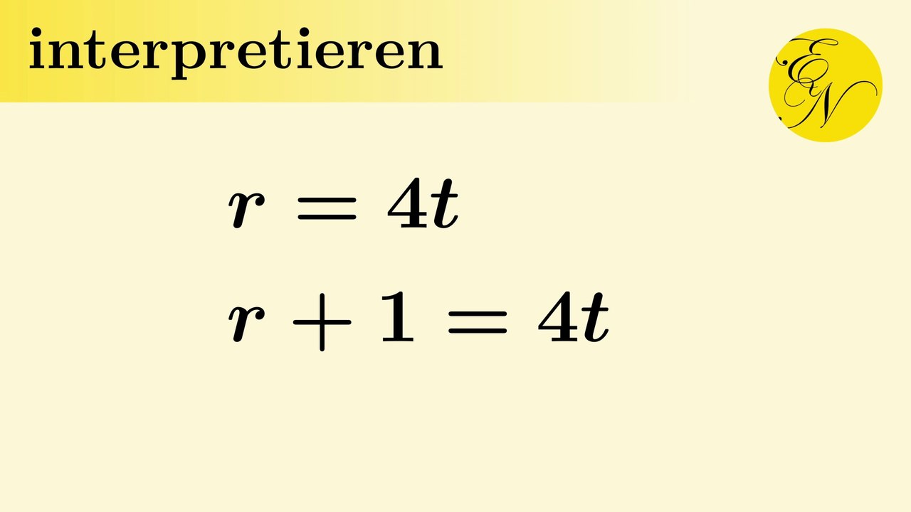 Gleichungen interpretieren