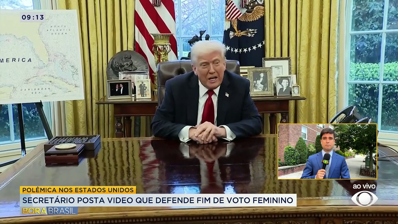 Secretário dos EUA posta vídeo que defende fim do voto feminino