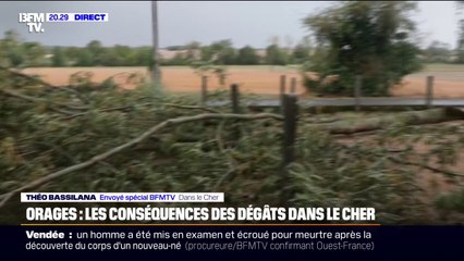 Les images des dégâts dus aux orages dans le Cher