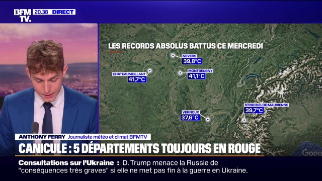 Canicule: des records de chaleur encore battus ce mercredi