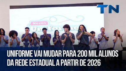 Uniforme vai mudar para 200 mil alunos da rede estadual a partir de 2026